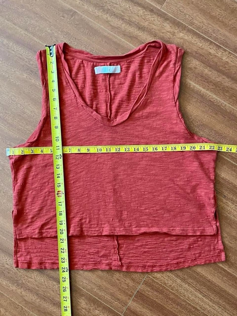 Free People FP Beach Terra Cotta Crop Tank Top - Size M - Picture 2 of 7